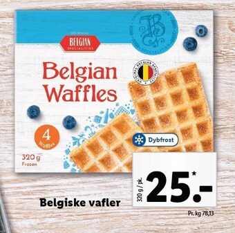 Lidl Belgiske vafler tilbud
