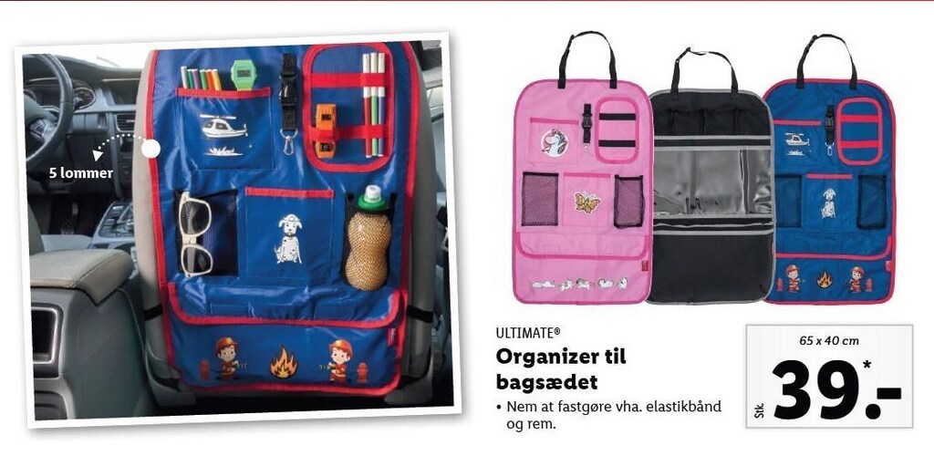 Organizer til bagsædet tilbud hos Lidl