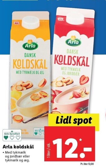 Lidl Arla koldskål tilbud