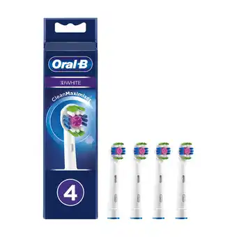 Punkt1 Oral-b3dwhite børstehoved 4 stk tilbud