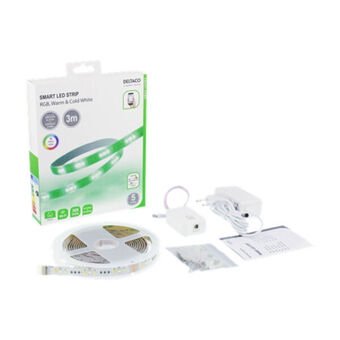 Deltaco sh-ls3m rgb led-lysstrip, 3m
