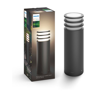Punkt1 Philips hue w lucca piedestallampe antracit 230v tilbud