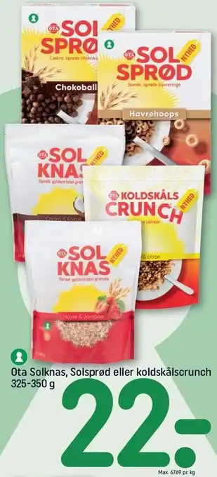 REMA 1000 Ota solknas, solsprød el. koldskålscrunh tilbud