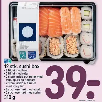 REMA 1000 12 stk. sushi box tilbud