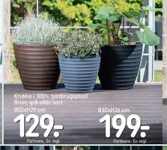 REMA 1000 Krukke i 100% genbrugsplast tilbud