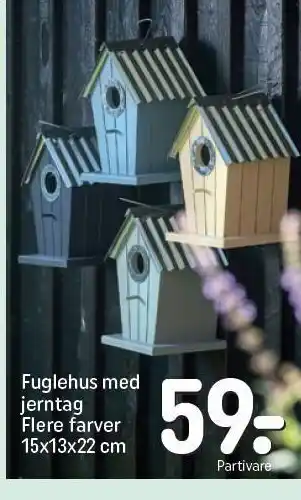 Fuglehus med jerntag