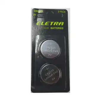 Punkt1 Eletra batterier lithium cr2025 2 pak tilbud