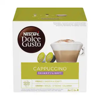 Punkt1 Nescafe dolce gusto cappuccino light kaffekapsler 16 stk tilbud