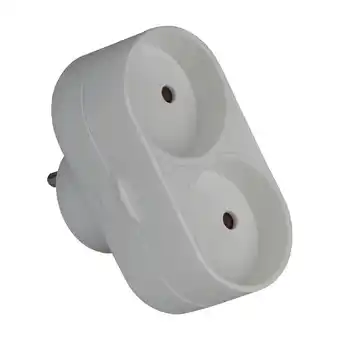 E:zo splitter med 2 stik 10a, ikke jordet