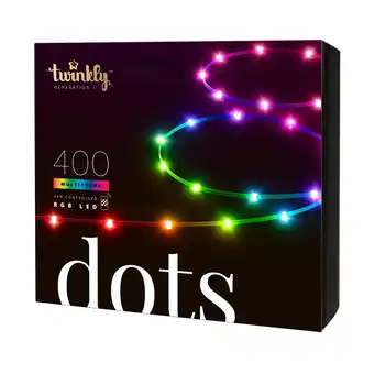 Punkt1 Twinkly dots lysstrimmel 400 rgb 20m sort tilbud