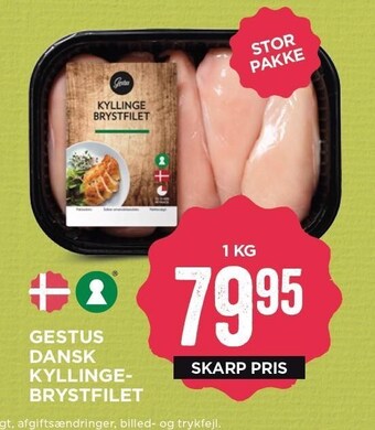 MENY Gestus dansk kyllingebrystfilet tilbud