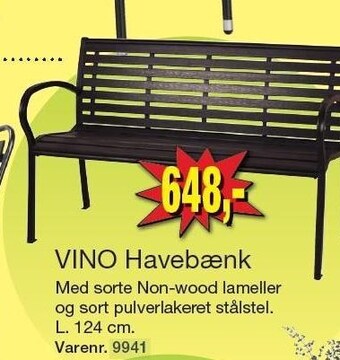 Harald Nyborg Vino havebænk tilbud