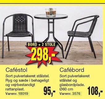 Harald Nyborg Cafestol og cafebord tilbud