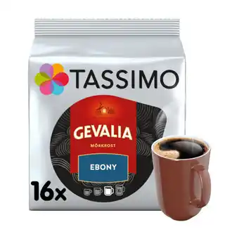 Tassimo gevalia ebony kaffekapsler, 16 stk