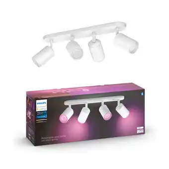 Punkt1 Philips hue wca fugato quadruple spotlight sort tilbud