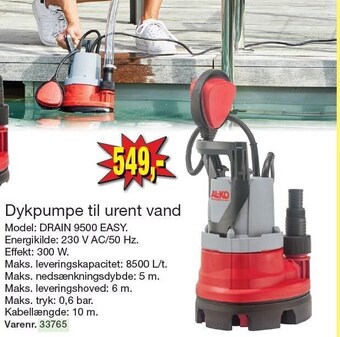 Harald Nyborg Al-ko dykpumpe til urent vand tilbud
