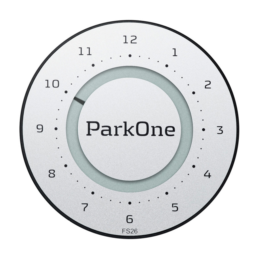 Expert Park one 2 elektrisk parkeringsskive, sølv tilbud