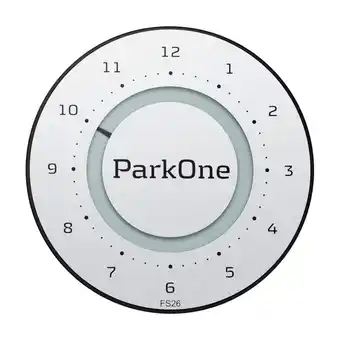 Park one 2 elektrisk parkeringsskive, sølv