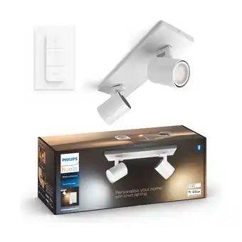 Expert Philips hue wa runner double spotlight hvid + lysdæmper tilbud