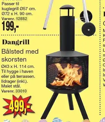 Harald Nyborg Bålsted m. skorsten tilbud