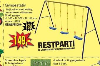Harald Nyborg Gyngestativ tilbud
