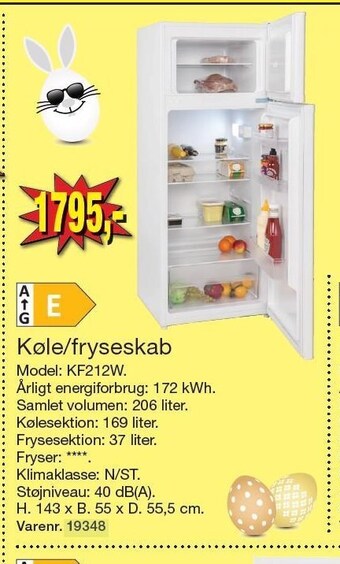 Harald Nyborg Køle/fryseskab tilbud