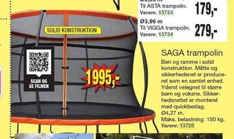 Harald Nyborg Saga trampolin tilbud