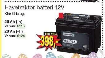 Harald Nyborg Havetraktor batteri 12v tilbud