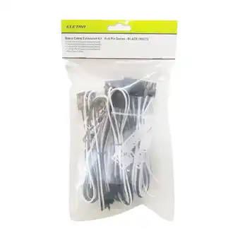 Expert Eletra kabeludvidelsessæt 8 + 6 pin sort/hvid tilbud