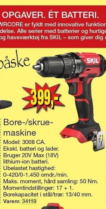 Harald Nyborg Bore-/skruemaskine tilbud