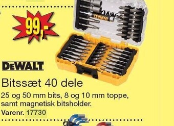 Harald Nyborg Dewalt bitssæt 40 dele tilbud