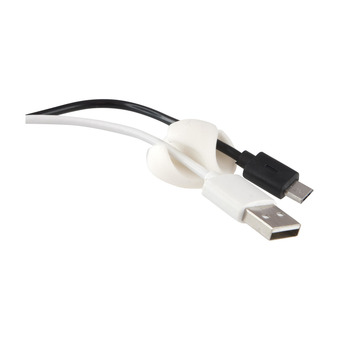 Expert Eletra cable clip for 2 cable, 6 pack wh tilbud