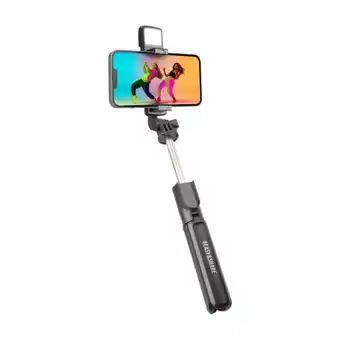 Sbs selfiestang med stativ og led-lys