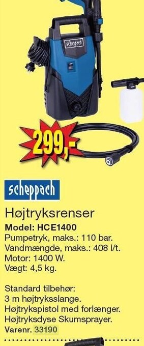 Harald Nyborg Scheppach højtryksrenser tilbud
