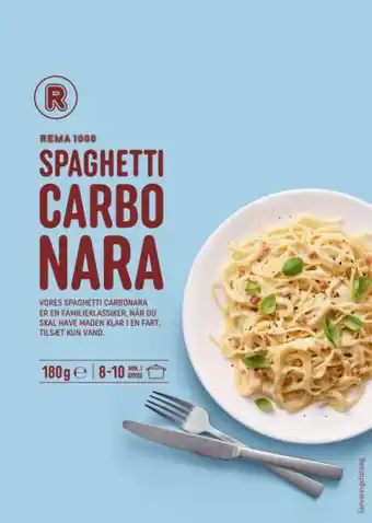 Spaghetti carbonara, 180 g