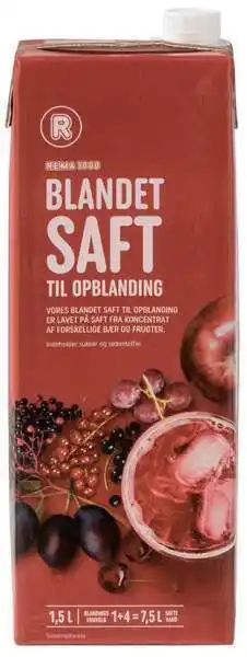 Blandet saft, 1.5 l