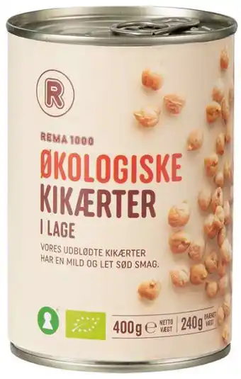 REMA 1000 Kikærter, 240 g tilbud