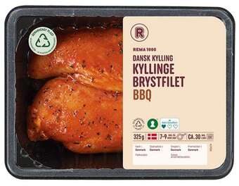 Kyllingebryst m. bbq, 325 g