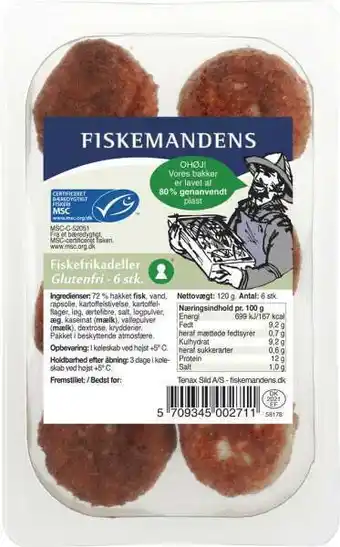 REMA 1000 Fiskefrikadeller, 120 g tilbud