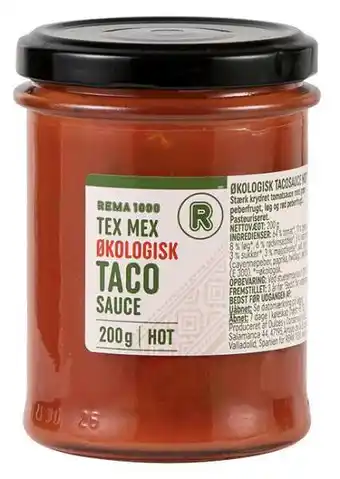 REMA 1000 Taco sauce hot, 200 g tilbud