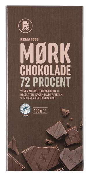 Mørk chokolade 72%, 100 g