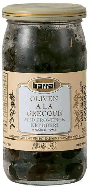 Sorte oliven, 230 g