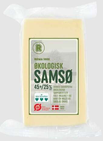 REMA 1000 Samsø ost 45+, 425 g tilbud