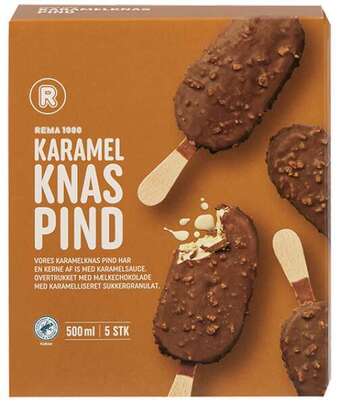 Rema 1000 Karamel knas, 500 ml tilbud