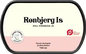 Flødeis jordbær, 750 ml