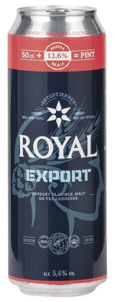 Rema 1000 Royal export 5,4%, 56.8 cl tilbud