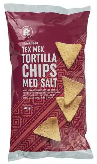 REMA 1000 Tortilla chips salt, 200 g tilbud