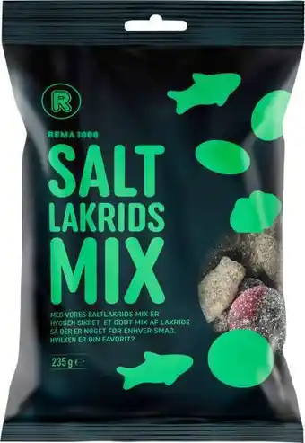 REMA 1000 Salt lakrids mix, 235 g tilbud