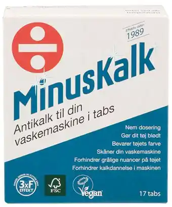 Minuskalk tabs, 17 ct