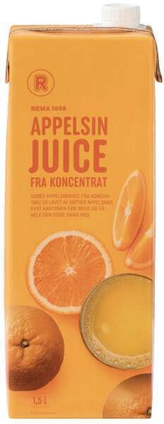 Rema 1000 Appelsinjuice, 1.5 l tilbud